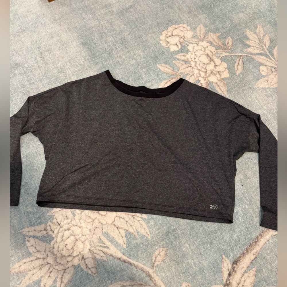 Splits59 Charcoal Long Sleeve Top